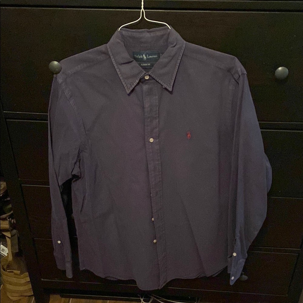 Ralph Lauren Blue Casual Button Down Shirt